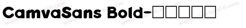 CamvaSans Bold字体转换